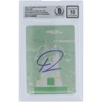 Giannis Antetokounmpo Milwaukee Bucks Autographed 2021-22 Panini Photogenic Yellow Printing Plate #4 #1/1 Beckett Fanatics Witnessed Authenticated 10 Card