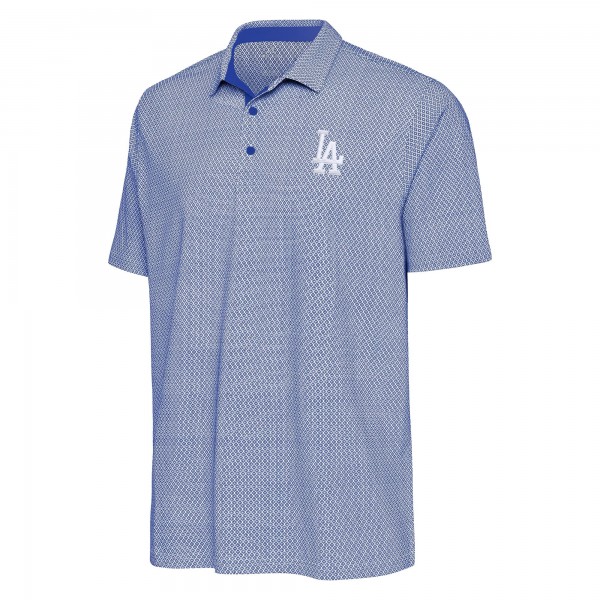 Los Angeles Dodgers Antigua Royal/White Intersect Polo