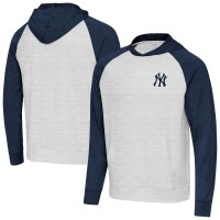 Толстовка New York Yankees Antigua Heather Navy/Gray Urgent