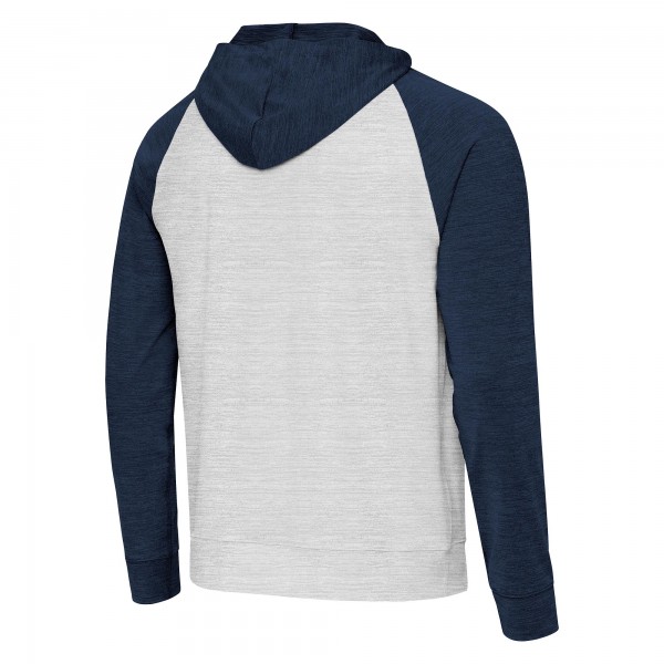 Толстовка New York Yankees Antigua Heather Navy/Gray Urgent