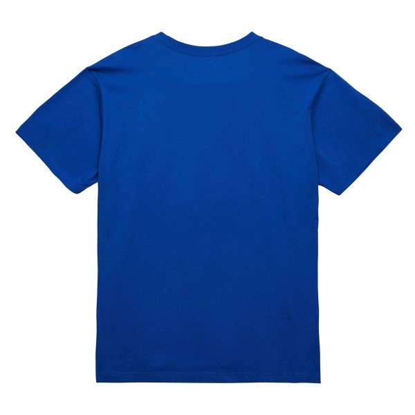 New York Knicks Mitchell & Ness Blue Hardwood Classics Vintage Logo T-Shirt
