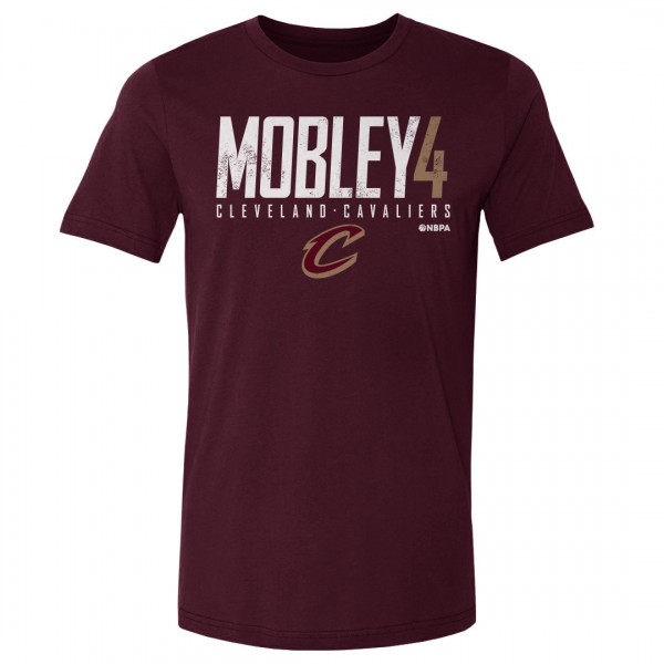 Cleveland Cavaliers Evan Mobley 500 Level Wine Elite Player T-Shirt