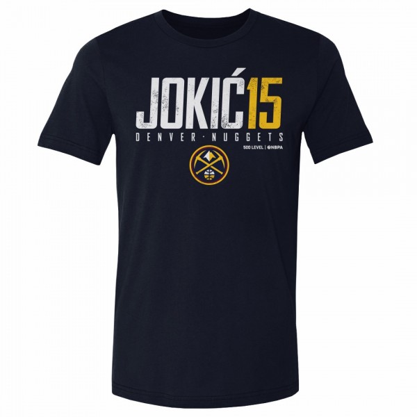 Denver Nuggets Nikola Jokić 500 Level Navy Elite Player T-Shirt