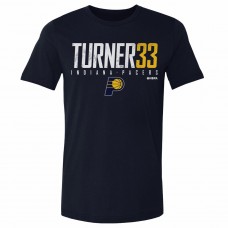 Indiana Pacers Myles Turner 500 Level Navy Elite Player T-Shirt