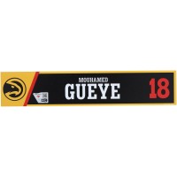 Mouhamed Gueye Atlanta Hawks Fanatics Authentic Player-Issued Black Nameplate from the 2024-25 NBA Season