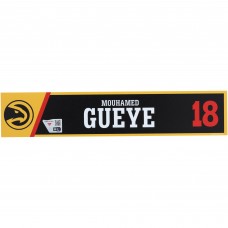 Mouhamed Gueye Atlanta Hawks Fanatics Authentic Player-Issued Black Nameplate from the 2024-25 NBA Season