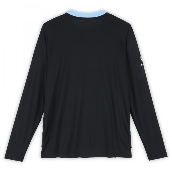 Футболка с длинным рукавом Zaccharie Risacher Atlanta Hawks Fanatics Authentic Player-Worn Black Nike City Edition from the 2024-25 NBA Season - Size LT