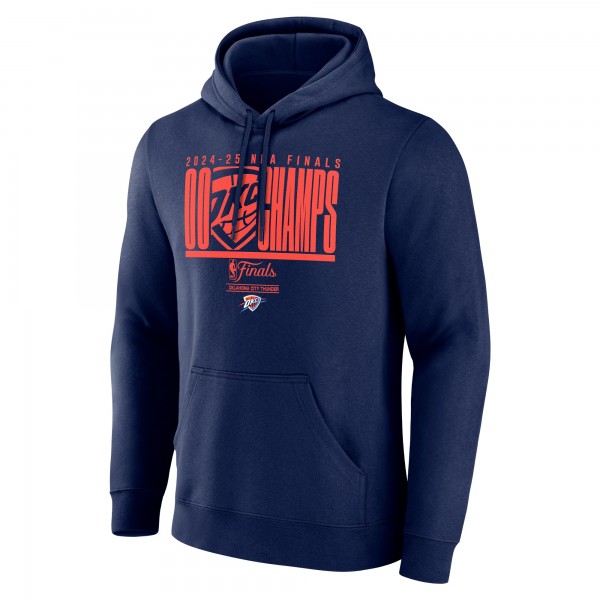 Именная Толстовка  Oklahoma City Thunder Navy 2025 NBA Finals Champions