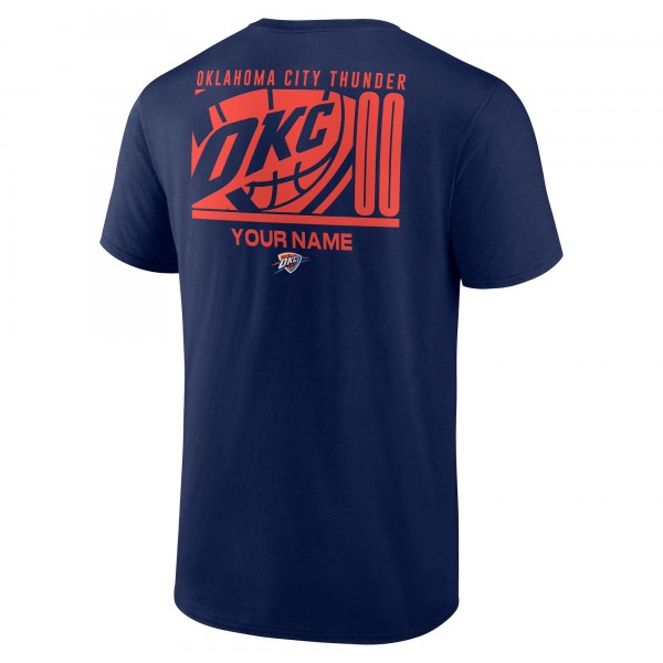 Именная Футболка Oklahoma City Thunder Navy 2025 NBA Finals Champions