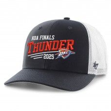 Oklahoma City Thunder 47 Navy 2025 NBA Finals Trucker Adjustable Hat
