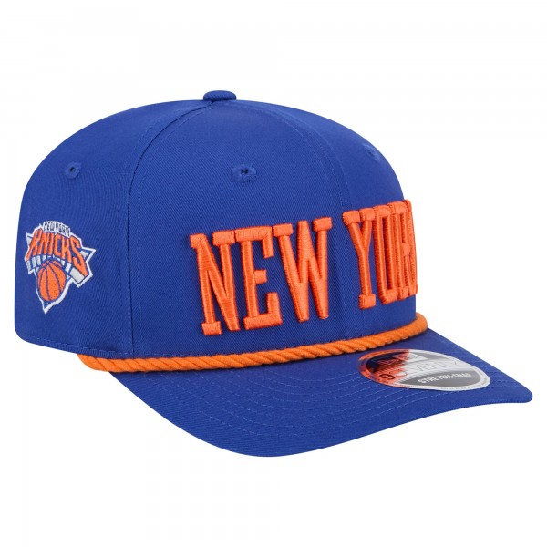 Бейсболка New York Knicks New Era Blue Wordmark Rope 9SEVENTY