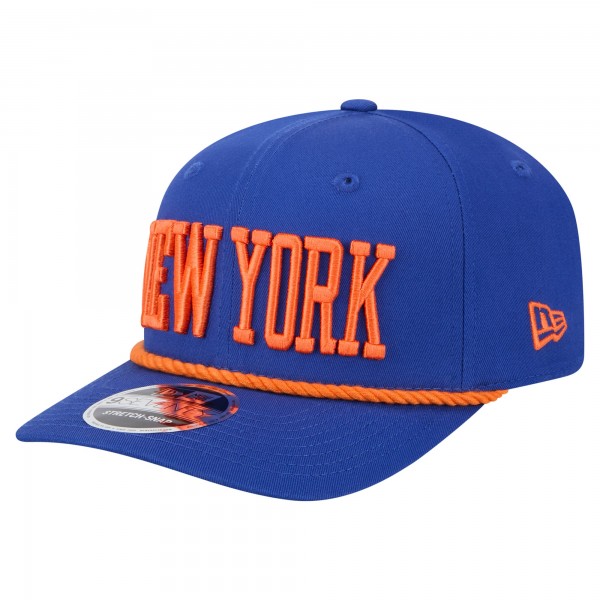 Бейсболка New York Knicks New Era Blue Wordmark Rope 9SEVENTY