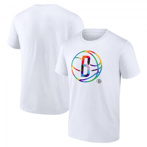 Футболка Brooklyn Nets White Team Logo Pride