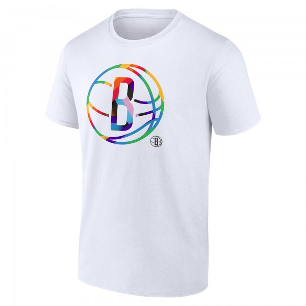 Футболка Brooklyn Nets White Team Logo Pride