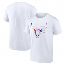 Футболка Chicago Bulls White Team Logo Pride