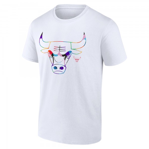 Футболка Chicago Bulls White Team Logo Pride