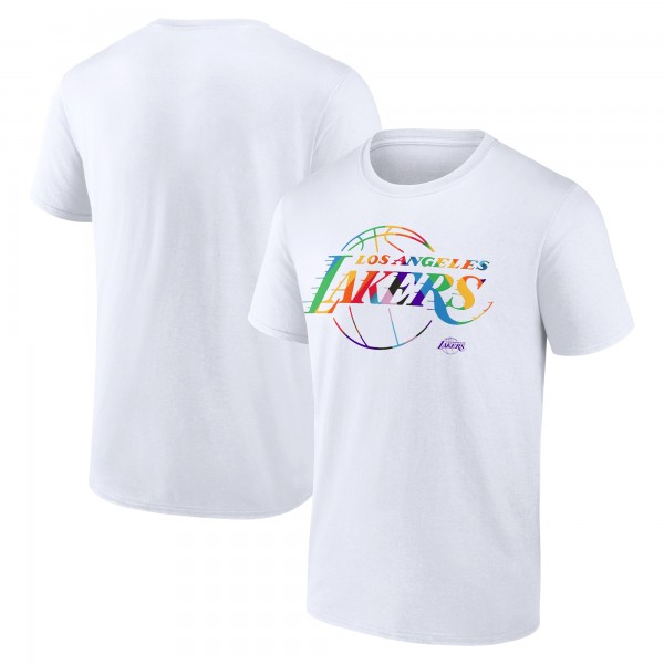 Футболка Los Angeles Lakers White Team Logo Pride
