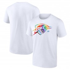 Футболка Oklahoma City Thunder White Team Logo Pride