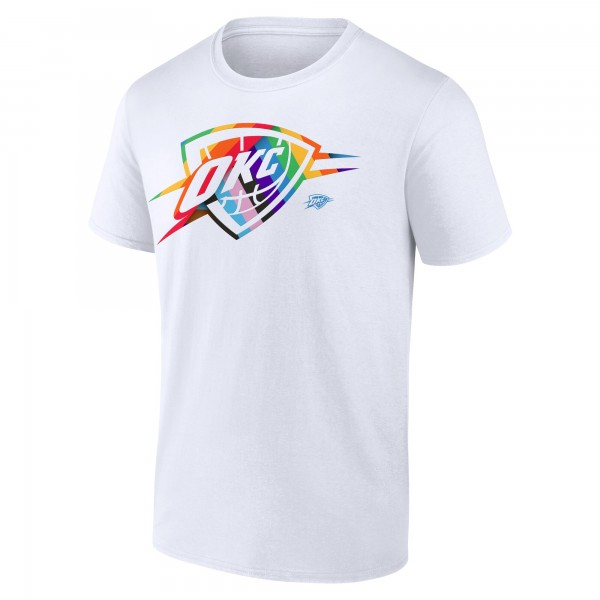 Футболка Oklahoma City Thunder White Team Logo Pride