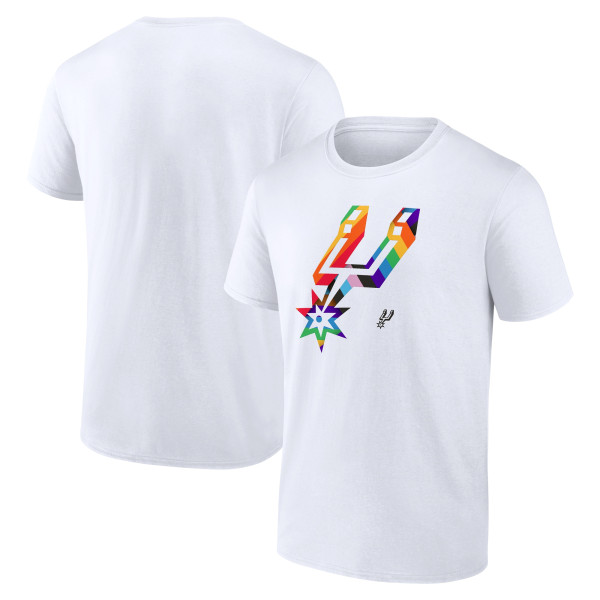 Футболка San Antonio Spurs White Team Logo Pride
