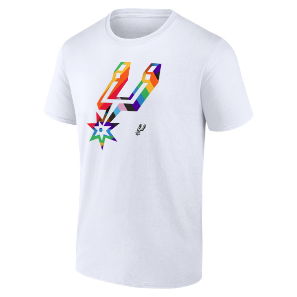 Футболка San Antonio Spurs White Team Logo Pride