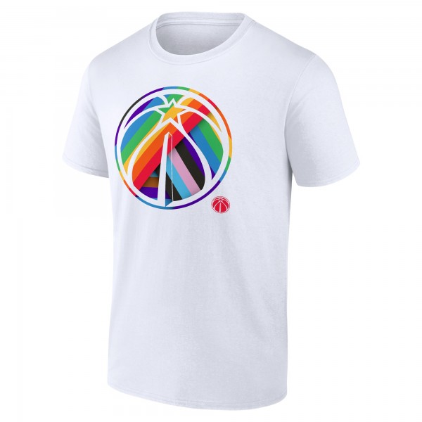 Washington Wizards White Team Logo Pride T-Shirt