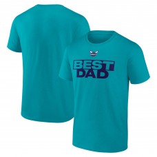 Charlotte Hornets Teal Greatest Dad T-Shirt
