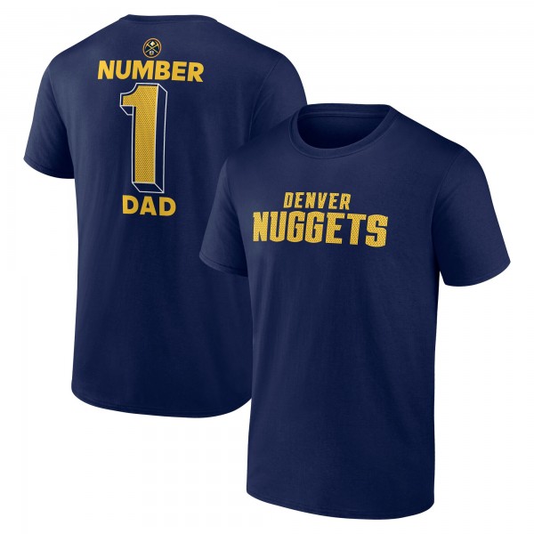 Denver Nuggets Navy #1 Dad Jersey T-Shirt