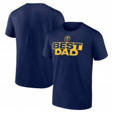 Denver Nuggets Navy Greatest Dad T-Shirt