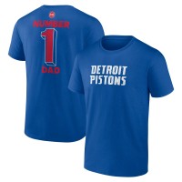 Detroit Pistons Blue #1 Dad Jersey T-Shirt