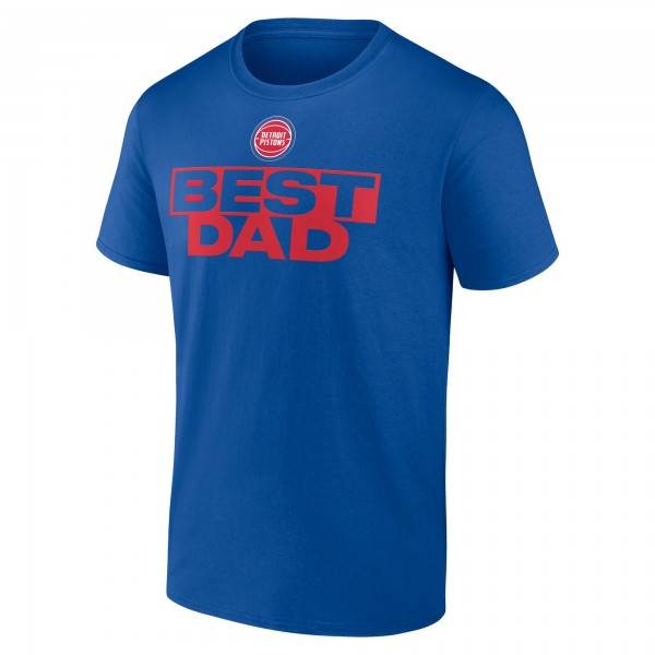 Detroit Pistons Blue Greatest Dad T-Shirt