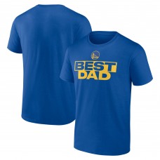 Golden State Warriors Royal Greatest Dad T-Shirt