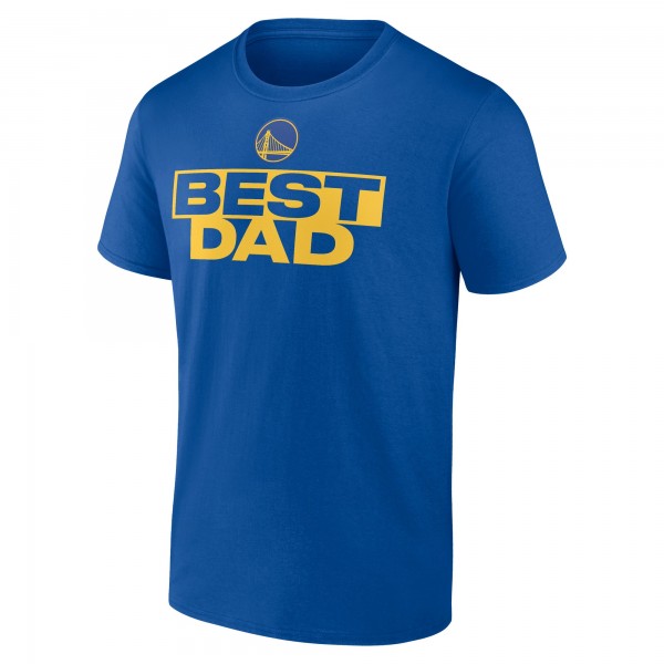 Golden State Warriors Royal Greatest Dad T-Shirt