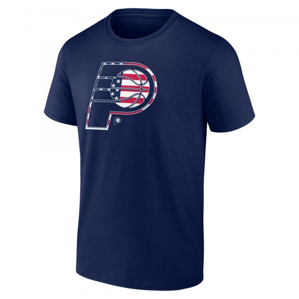 Indiana Pacers Navy Flag Logo T-Shirt