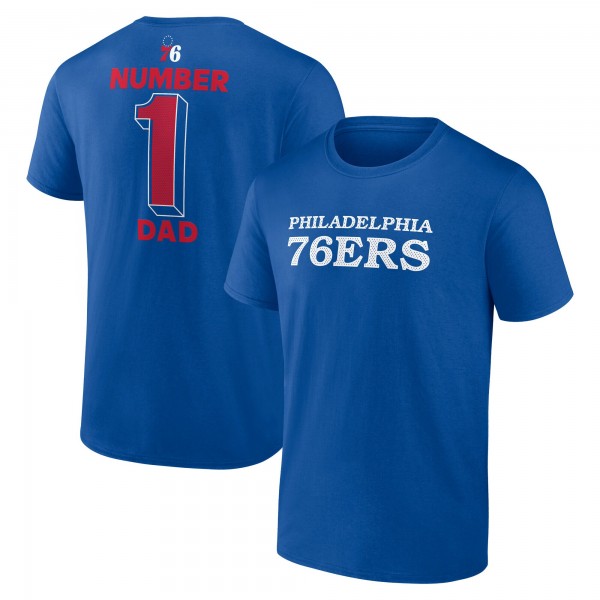 Philadelphia 76ers Royal #1 Dad Jersey T-Shirt