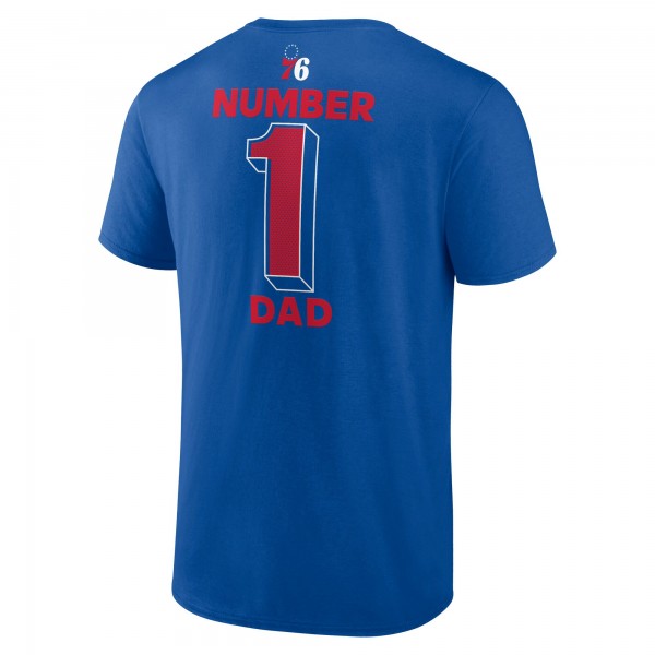 Philadelphia 76ers Royal #1 Dad Jersey T-Shirt