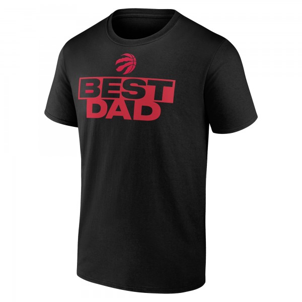 Toronto Raptors Black Greatest Dad T-Shirt
