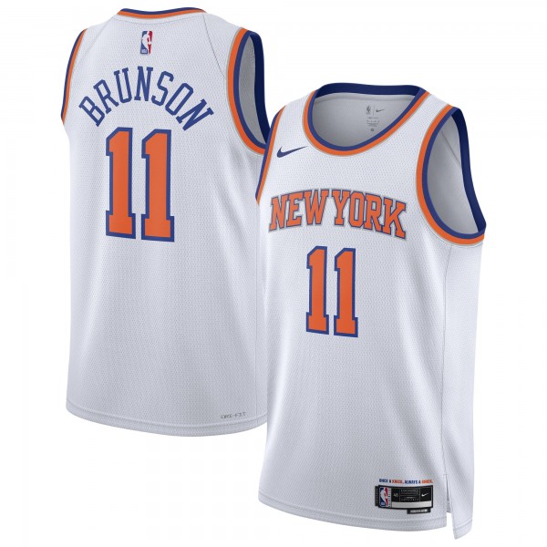 Джерси Unisex New York Knicks Jalen Brunson Nike White Swingman - Association Edition