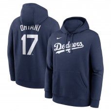 Los Angeles Dodgers Shohei Ohtani Nike Navy Player Name & Number Club Fleece Pullover Hoodie