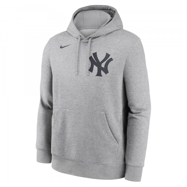 Толстовка New York Yankees Anthony Volpe Nike Heather Gray Player Name & Number Club Fleece