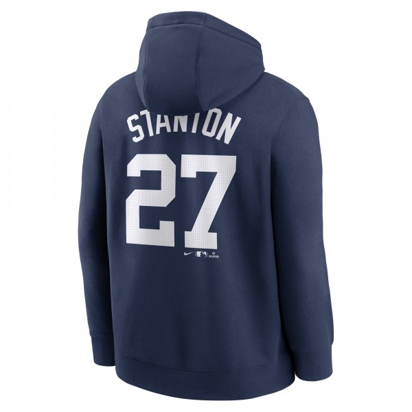 Толстовка New York Yankees Giancarlo Stanton Nike Navy Player Name & Number Club Fleece
