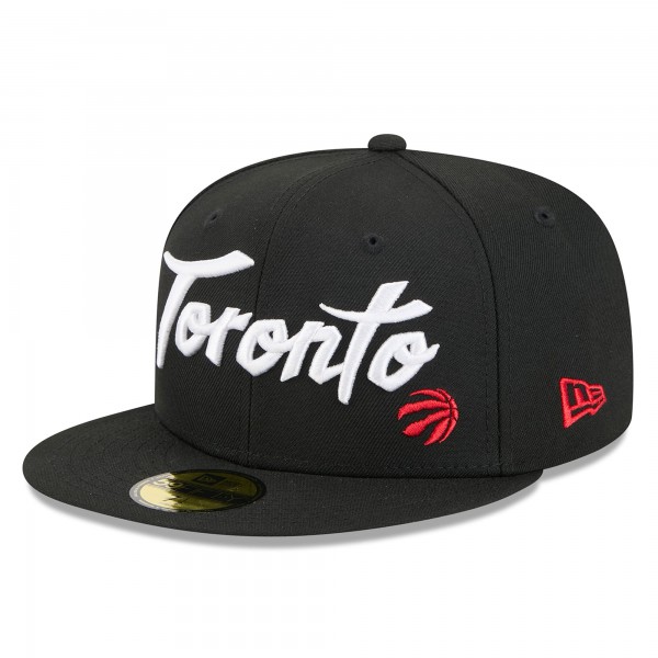 Бейсболка Toronto Raptors New Era 2025/26 City Edition Alternate 59FIFTY - Black