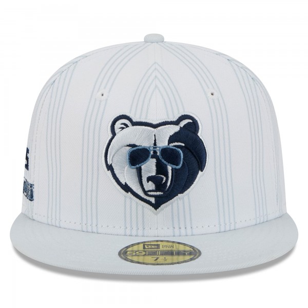 Бейсболка Memphis Grizzlies New Era 2025/26 City Edition Alternate 59FIFTY - White