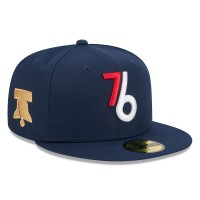 Бейсболка Philadelphia 76ers New Era 2025/26 City Edition Alternate 59FIFTY - Navy