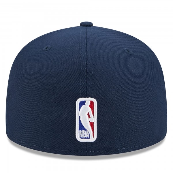 Бейсболка Philadelphia 76ers New Era 2025/26 City Edition Alternate 59FIFTY - Navy