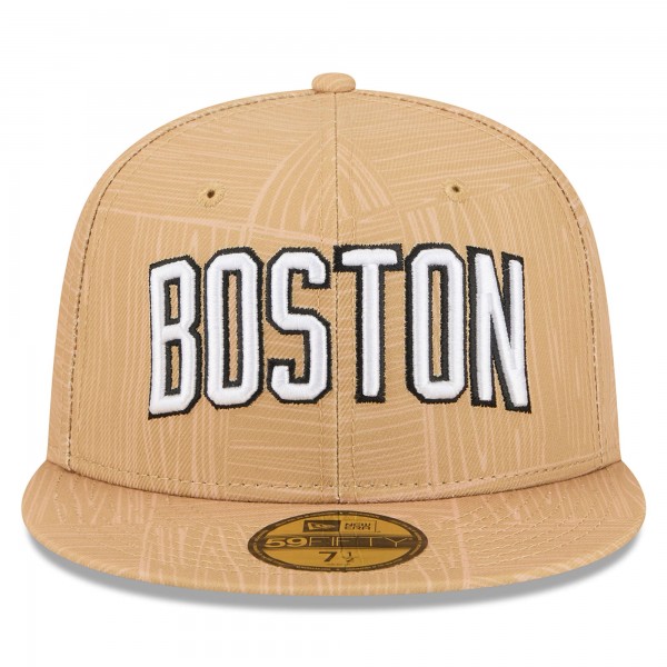 Бейсболка Boston Celtics New Era 2025/26 City Edition Alternate 59FIFTY - Gold