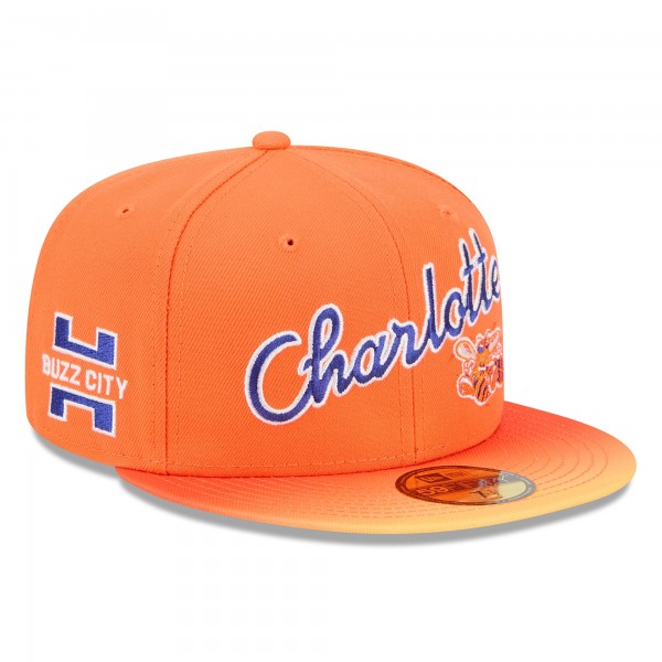 Бейсболка Charlotte Hornets New Era 2025/26 City Edition Alternate 59FIFTY - Orange