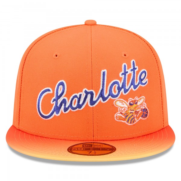 Бейсболка Charlotte Hornets New Era 2025/26 City Edition Alternate 59FIFTY - Orange