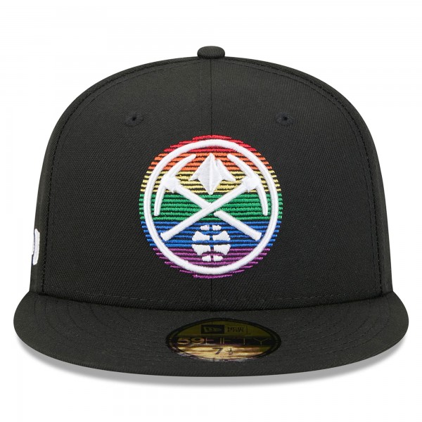 Бейсболка Denver Nuggets New Era 2025/26 City Edition Alternate 59FIFTY - Black