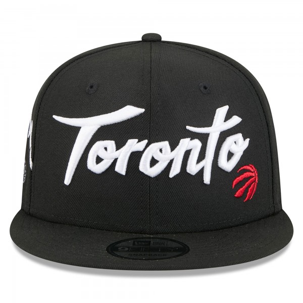 Бейсболка Toronto Raptors New Era 2025/26 City Edition Alternate 9FIFTY Snapback - Black